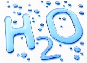 H2O Symbol in Water
